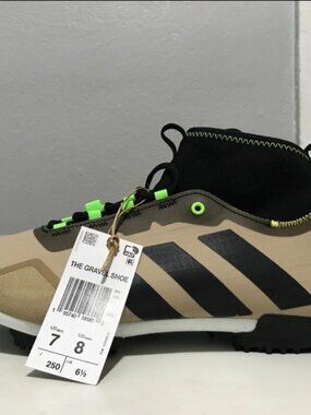 NEW adidas The Gravel Cycling Shoe Women's 8 GX1664 Beige Tone Core Bike Men's 7